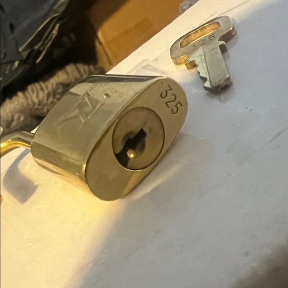 Louis Vuitton Gold Padlock and Key Set Great Condition! #325 - Picture 4 of 7